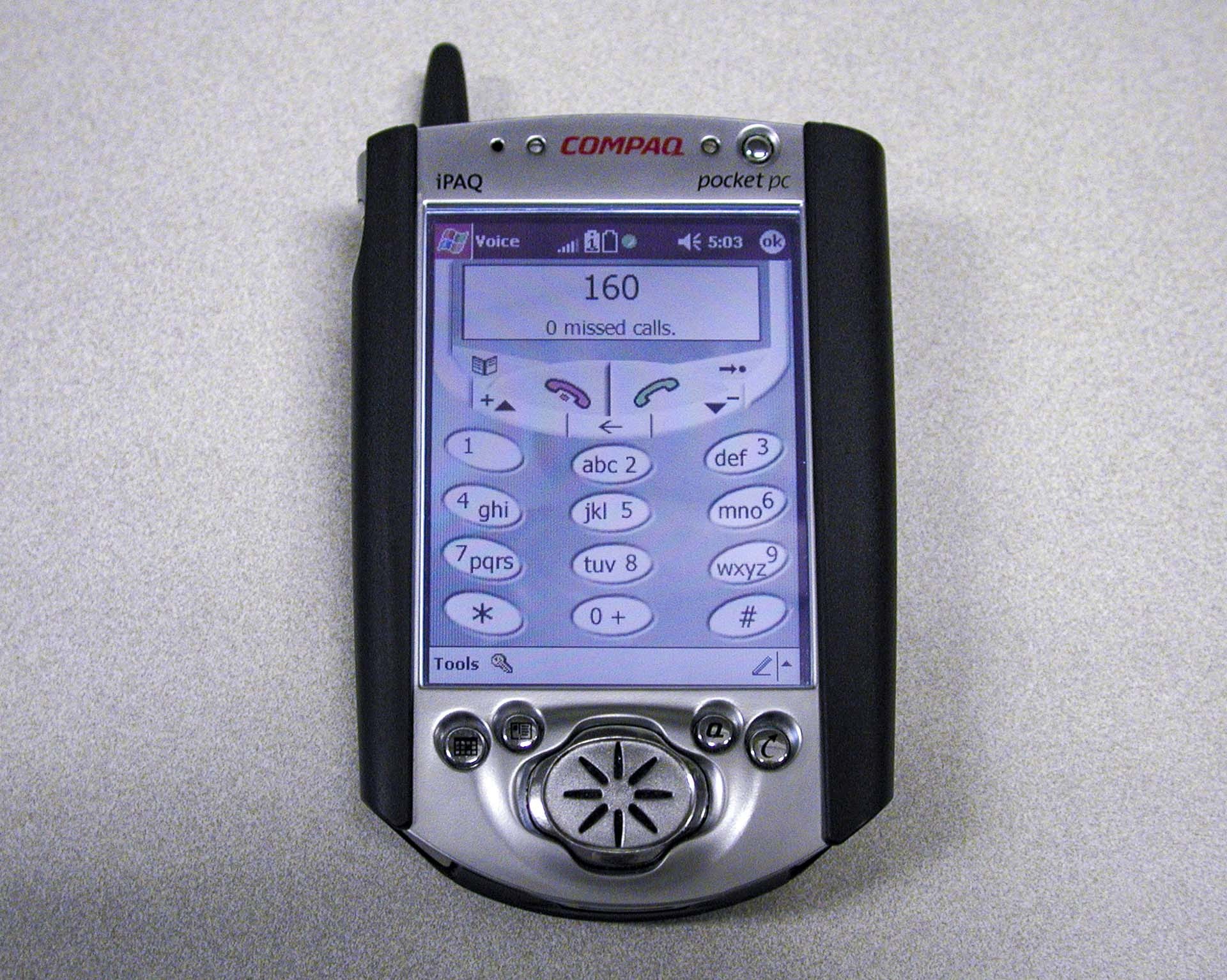 Compaq iPAQ with GSM expansion jacket